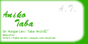 aniko taba business card